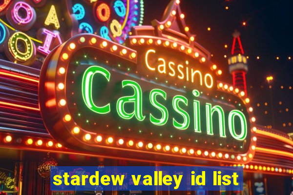 stardew valley id list